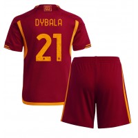 AS Roma Paulo Dybala #21 Hemmatröja Barn 2023-24 Kortärmad (+ Korta byxor)
